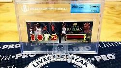 Michael Jordan 1/1 Auto Book 2008-09 Upper Deck Exquisite Game Used Jersey Patch