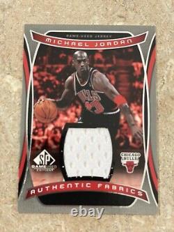 Michael Jordan 2004 SP Game Used Authentic Fabrics Jersey Bulls AF-MJ Rare