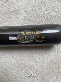 Miguel Cabrera 2012 Game Used Bat MLB Authenticated Triple Crown PSA Graded 9