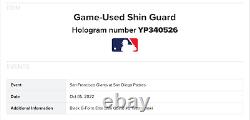 Mike YAZ Yastrzemski Game-Used Shin Guard MLB Authenticated San Francisco Giants