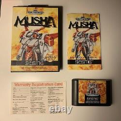 Musha Sega Genesis M. U. S. H. A Complete CIB Authentic Original Manual & Reg Card