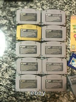 N64 Game Lot Zelda Oot + Majoras Pokemon Blue GameBoy Yoshi Story 100% Authentic