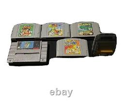 N64 SNES Lot + Gameboy Adapter Banjo Tooie Chameleon Twist Super Mario Authentic