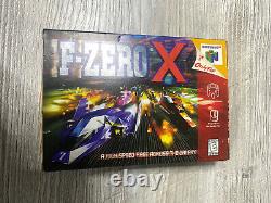 NR MINT! F-Zero X Nintendo 64 N64 Racing Game Complete CIB Manual Box AUTHENTIC