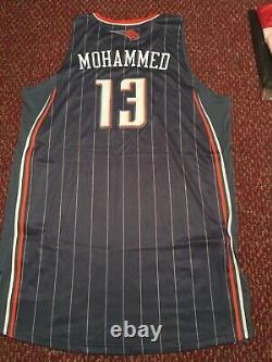 Nazr Mohammed GAME USED WORN Adidas CHARLOTTE BOBCATS AUTHENTIC 5XL Jersey NBA