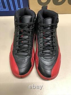 Nike Air Jordan 12 Flu Game sz 9 100% Authentic Retro XII Jordan Black Red