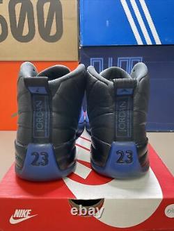 Nike Air Jordan 12 Game Royal sz 9.5 100% authentic retro XII Black Blue