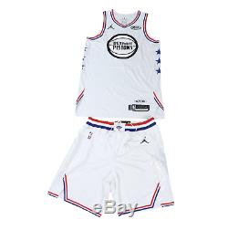 Nike NBA Authentics Blake Griffin 2019 All Star Game Worn Jersey Shorts White