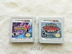 Nintendo DS/3DS Lot 8 Pokemon GAMES Black 2 + HeartGold + MORE, AUTHENTIC