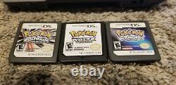 Nintendo DS Original Silver Bundle Lot Games Pokemon Platinum White AUTHENTIC