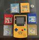 Nintendo Gbc Game Boy Color Pikachu Edition Console & 6 Authentic Pokemon Games