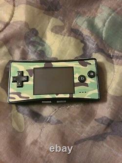 Nintendo Game Boy Micro Console and Authentic Pokemon Leaf Green