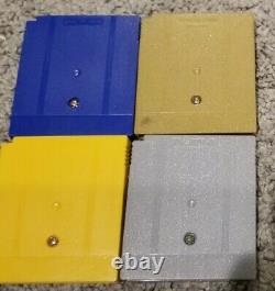 Nintendo Gameboy Color Blue Bundle Lot With ALL AUTHENTIC POKEMON GAMES TESTED