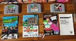 Nintendo N64 South Park, Chefs Luv Shack & South Park Rally Near Cib Authentic