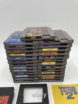 Nintendo NES Lot of 30 Authentic Games withSome Manuals + NES Cleaning Kit LOOK