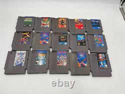 Nintendo NES Lot of 30 Authentic Games withSome Manuals + NES Cleaning Kit LOOK