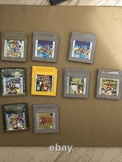 ORIGINAL AUTHENTIC Lot Of 9 Game Boy Color Zelda, Mario, Mega man, Donkey Kong