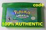 Original Authentic Pokemon Emerald Version Can Save With New Battery Gba