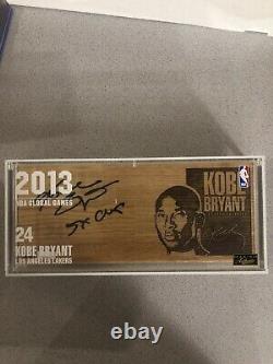 Panini Authentic Kobe Bryant Game Used Floor Auto /24 Personal Inscription