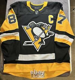 Pittsburgh Penguins Sidney Crosby MIC Team issued Authentic Game Jersey, SZ 56
