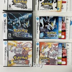 Pokemon Black 1+2 + Pokemon White 1+2 Nintendo DS LOT AUTHENTIC complete CIB