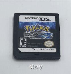 Pokemon Black Version 2 (Nintendo DS, 2012) Authentic Tested Game Cartridge