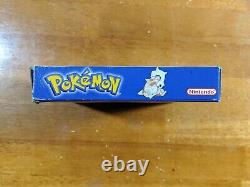 Pokemon Blue Version (Game Boy, 1998) CIB, 100% Authentic, One owner