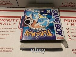 Pokemon Blue Version (Game Boy 1998) Sandshrew Box Tested Authentic