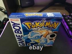 Pokemon Blue Version (Nintendo Game Boy) Complete CiB / Authentic / Saves / VGC