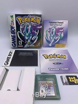 Pokemon Crystal Version (Game Boy Color) Nintendo Authentic CIB Complete In Box
