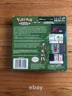 Pokemon Emerald Version (Game Boy Advance, 2005) Complete Authentic No Game