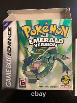 Pokemon Emerald Version (Game Boy Advance, 2005) Complete CIB Authentic
