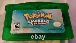 Pokemon Emerald Version with Manual GBA New Battery Game Boy Advance Authentic