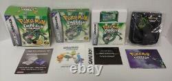 Pokemon Emerald with Bonus Case Version Box Game Boy Advance Authentic COMPLETE