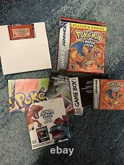 Pokemon FireRed (Game Boy Advance, 2004) Fire Red Authentic Complete CIB
