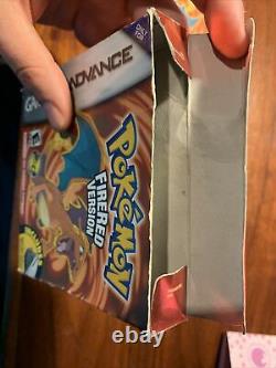 Pokemon Fire Red FIRST PRINT (Game Boy Advance GBA) BOX + MANUAL ONLY AUTHENTIC
