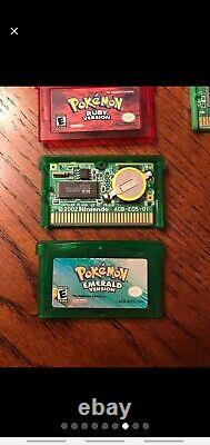 Pokemon Gameboy Advance Lot 100% Authentic Tested New battery