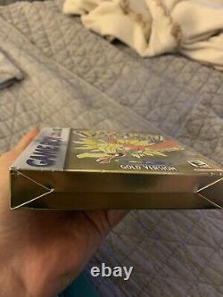 Pokemon Gold Authentic Complete In Box Nintendo Game Boy Color MINT