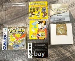 Pokemon Gold Game Boy Complete In Box CIB Authentic Excellent with Box Protector