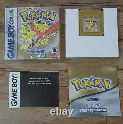 Pokemon Gold Version (Game Boy Color, 2000) CIB Complete Authentic