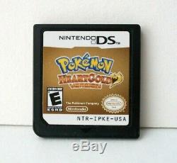 Pokemon HeartGold Version Nintendo DS Good Label Game Case Authentic Heart Gold
