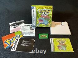 Pokemon Leaf Green Complete in Box, Authentic for Gameboy Advance, GBA, CIB