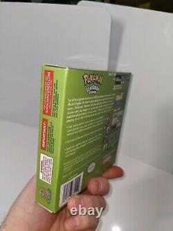 Pokemon Leaf Green GBA Game Boy CIB Complete in Box! Authentic Cart withCustom Box