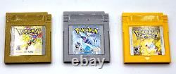 Pokemon Lot (Nintendo Gameboy) Yellow, Silver, Gold Authentic Working