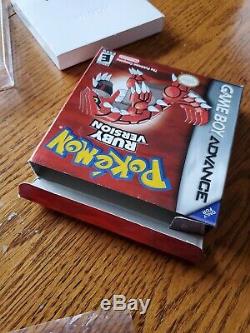 Pokemon Ruby GBA complete with box/manual, authentic, overall good condition