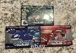 Pokemon Ruby, Sapphire, and Emerald Japanese CIBs Authentic Wireless Adapter