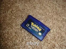 Pokemon Sapphire Version Nintendo Authentic! Game Boy Advance Complete CIB GBA