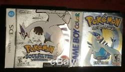 Pokemon SilverSoulSilver Box LotNICENintendo Gameboy Color DS Authentic Set