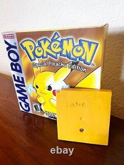 Pokemon Yellow Special Pikachu Edition GameBoy Authentic