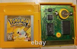 Pokemon Yellow Version Special Pikachu Ed Game Boy Authentic & Saves
